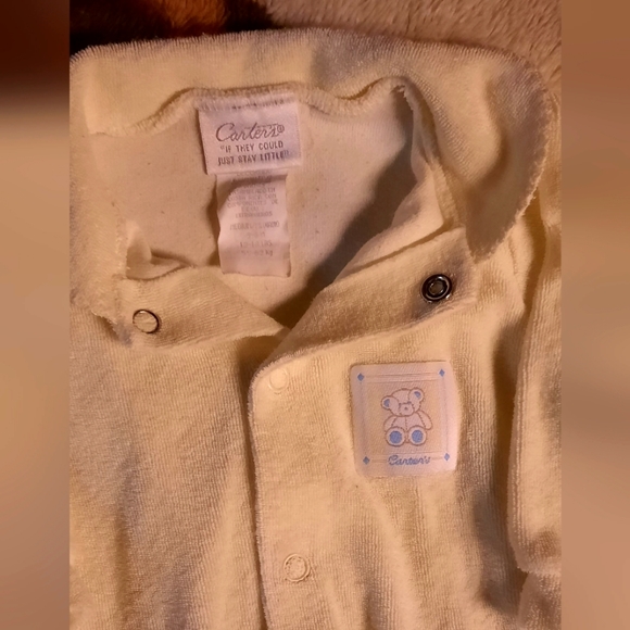 🍀3/15 Vintage 80s Yellow Footie sleeper - Picture 6 of 9